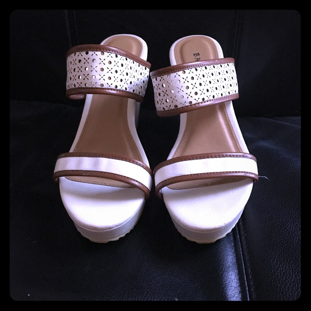Size 7 Bamboo wedge sandals